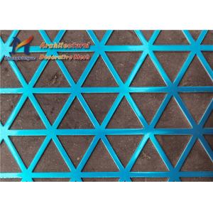 China 1.8mm Perforated Metal Mesh Blue Perforated Aluminium Panels Facade supplier