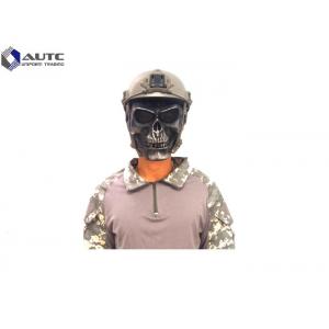China Black Cool Military Tactical Masks , Custom Tactical Skull Face Mask Skeleton supplier