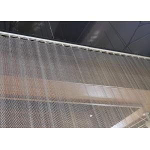 Architectural Metal Woven Metal Coil Drapery Decorative Metal Mesh Curtain