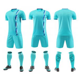 China Short Sleeve Soccer Jerseys Casual Training Sublimation Football Shirts Set supplier