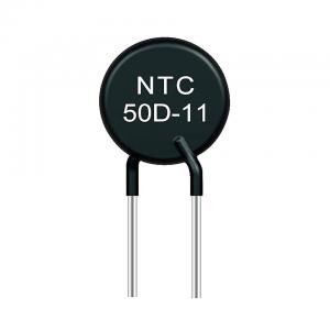 Outdoor Epoxy NTC Type Thermistor 50D-11 Black Color For Electronics