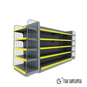 China Factory Price Convenience Store Display Shelves Shop Rack In Black Color supplier