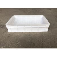 China Heavy Duty Euro Stacking Containers White Food Plastic Trays For Freezing Fish on sale
