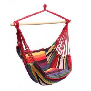 Indoor Hammock Swing Chair , Canvas Outdoor Hanging Chair Customized Color