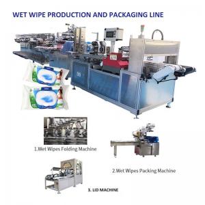 China PLC Control 5 Slitting Lane Wipe Making Machine With 1 Year Warranty supplier