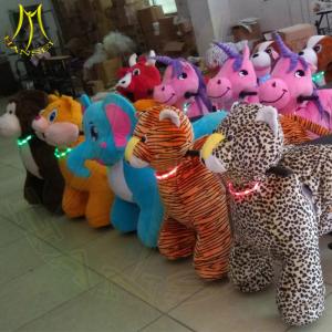 China Hansel hot selling walking robot ride amusement park game ride on plush animal supplier