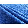 200GSM Embossed Velvet Fabric / Sofa Polyester Velvet Upholstery Fabric Prussian