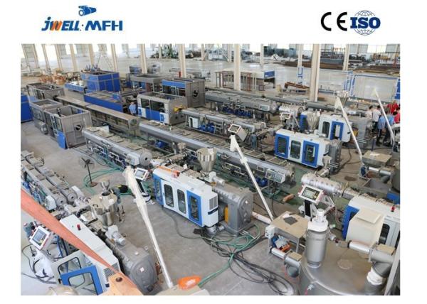 PLC Conical Twin Screw UPVC CPVC Pipe Making Machine For Irrigation