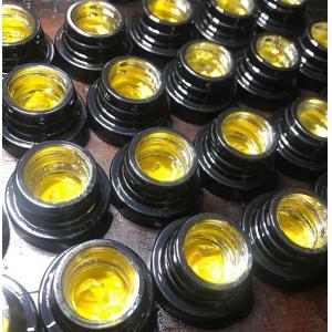 China 5ml / 7ml / 9ml Glass Concentrate Containers With Chrome Plated Inside supplier