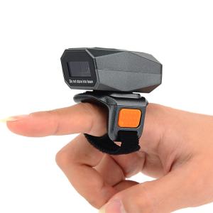 China Varredor sem fio DC3.7V Mini Portable Bluetooth Ring Scanner do código de barras dos dedos Wearable supplier