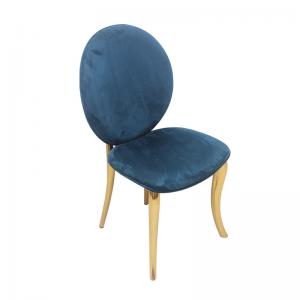 Hotel Room Cafe Velvet Padded Seat Chairs Fashion With Cushion