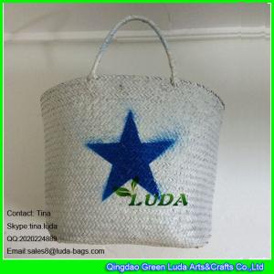 LUDA classical hot selling cheap ladies handbag thailand straw bag for summer