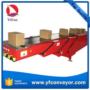 China 40ft Container Loading Unloading Telescopic Belt Conveyor with Hydraulic Lift supplier