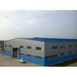 China Fashionable Steel Warehouse Structure / Prefabricated Metal Buildings Heat Insulation supplier