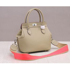 high quality 26cm nude color women designer doctor bag small calfskin leather tote bags M-G01-8