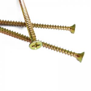 Oval Head Concrete Screws With Yellow Color And As Required Capacity
