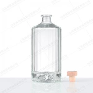 China 500ml 750ml Glass Decanter Wine Bottle for Beverage Drinking Milk Water Base Material supplier