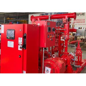 China High Pressure Skid Mounted Fire Pump 450GPM/105PSI With Ductile Cast Iron Casing supplier