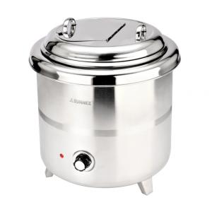 China Stainless Steel Electronic Soup Kettle Adjustable Temperature Control Knob 10Ltr 220VAC 380W supplier