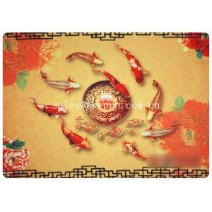 China Patterned Printing Kitchen Carpets And Rugs Anti - Slip Entrance Door Mats supplier