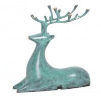 China 410x270mm Metal Tabletop Deer Statues For Home Decor on sale