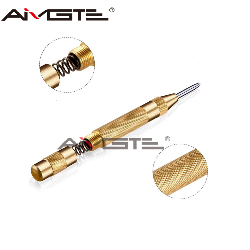 5PCS HSS Titanium Coated Step Drill Bits High-Speed Steel Drilling Set Automatic Center Punch Multiple Sizes for Metal and Wood