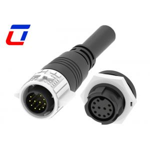 Male Plug Cable IP67 Panel Mount Waterproof Connector 11 Pin M19 For Growth Lights
