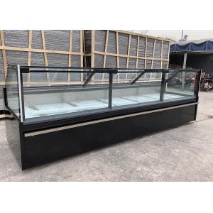 R404a Straight Glass Showcase Counter For Deli And Fresh Meat