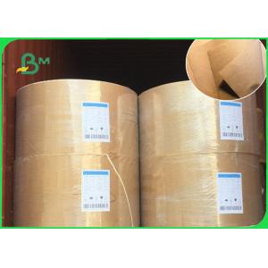 40GSM 50GSM Eco - Friendly Food Grade Paper Roll / Brown Kraft Paper For Street Food Market