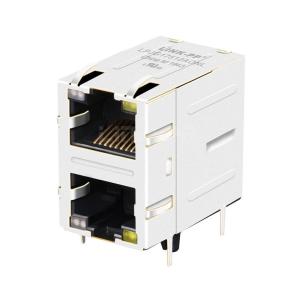 China RM3-168A9V1F Compatible LINK-PP LPJG17512AONL 10/100/1000 Base-T 8p8c LED orange et vert/jaune 2x1 Port Cat6 RJ45 Jack supplier