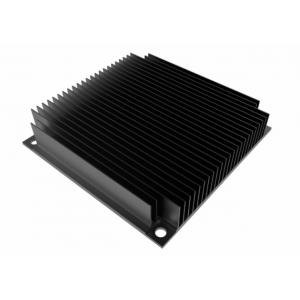China 6005 Black Anodized Extruded Heat Sink Profiles For Audio Equipment supplier