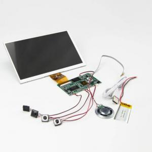 Button driven video player, LCD video monitor components 7 inch LCD module for blank video brochure