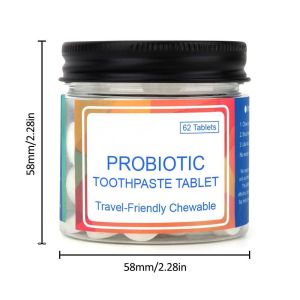 China Nano Hydroxyapatite Probiotics Toothpaste Tablets Chewable Mint Flavor 62ct wholesale
