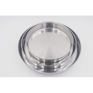 China 28.32.36cm 3pcs Bakeware nonstick pizza pan grade stainless steel cake plate supplier