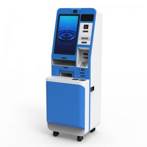 China Bank Interactive Atm Machine Self Registration Kiosk Inquiry With A4 Printer supplier