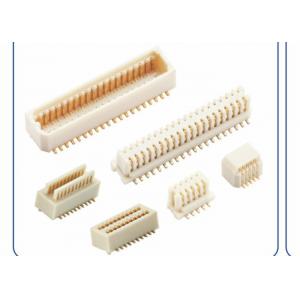 China 0.8mm, Board to Board Connector, SMT, White, Polyester, Brass. supplier