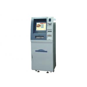 China Touch Screen Lobby Kiosk For Bank Service With a4 Printer, Card Reader, Barcode Scanner S828 supplier