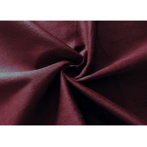 130GSM Microsuede Upholstery Fabric / Brushed Suede Fabric For Clothing Brown