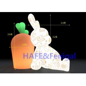 3.2 M High Decorative Inflatable Advertising Balloon Decorated Rabbits 220V