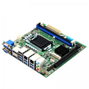 H170 LGA1151 SKYLAKE 6th Core i3/i5/i7 dual ethernet ports mini itx industrial motherboard with DP 4K