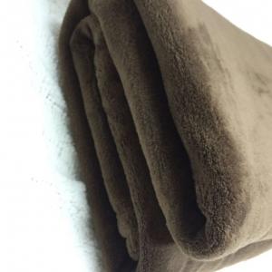 China Super Soft Solid Coral Polyester Fleece Blanket Throw Blanket Anti Pilling High Density supplier