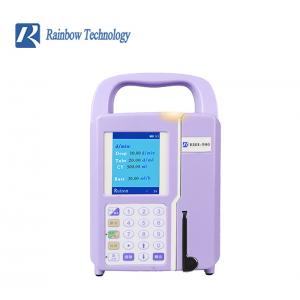 Medical Portable Enteral Feeding Pump Purple Color Class II Semi Squeeze Finger Type