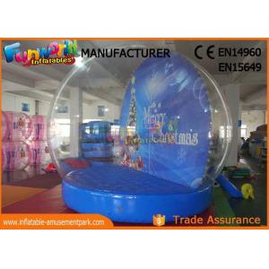 China Indoor 2.5m ~ 5m Christmas Santa Snow Globe Inflatable With 1 Year Warranty supplier