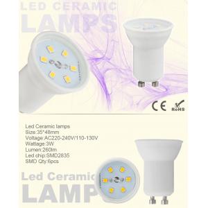 China 260Lm GU10 Light Lamp MR11 Ceramic Cup 3 Watt AC110 - 130V SEC-L-CM116 supplier