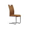 China Taupe Faux Leather 60KGS 0.25CBM 43cm Upholstery Dining Chair wholesale