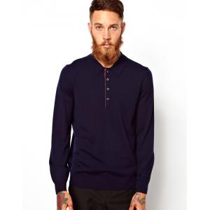 China customized long sleeve plain polo shirts with collar polo t-shirts men supplier