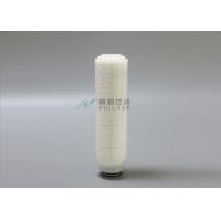 China Sterile PTFE Pleated Pharmaceutical Filters Air Gas Filter Cartridge OD 2.7 on sale