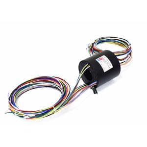 IP54 Through Bore Slip Ring , Electrical Swivel Joint 0 - 300rpm Rotate Speed