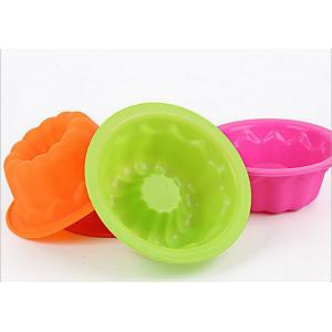 China Bowl Shaped Silicone Kitchenware Products , Muffin Individual Silicone Cupcake Molds supplier