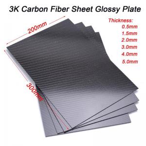 China High Strength Durable Glossy Carbon Fiber Plate Twill Weave wholesale